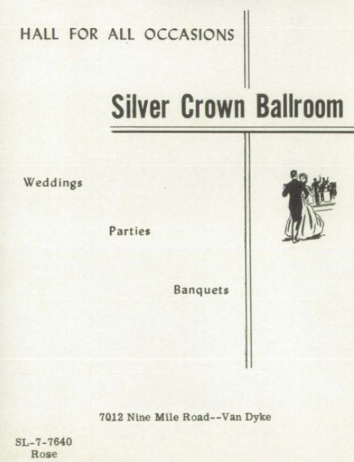 Silver Crown Ballroom (Amber House) - 1960S Yearbook Ads